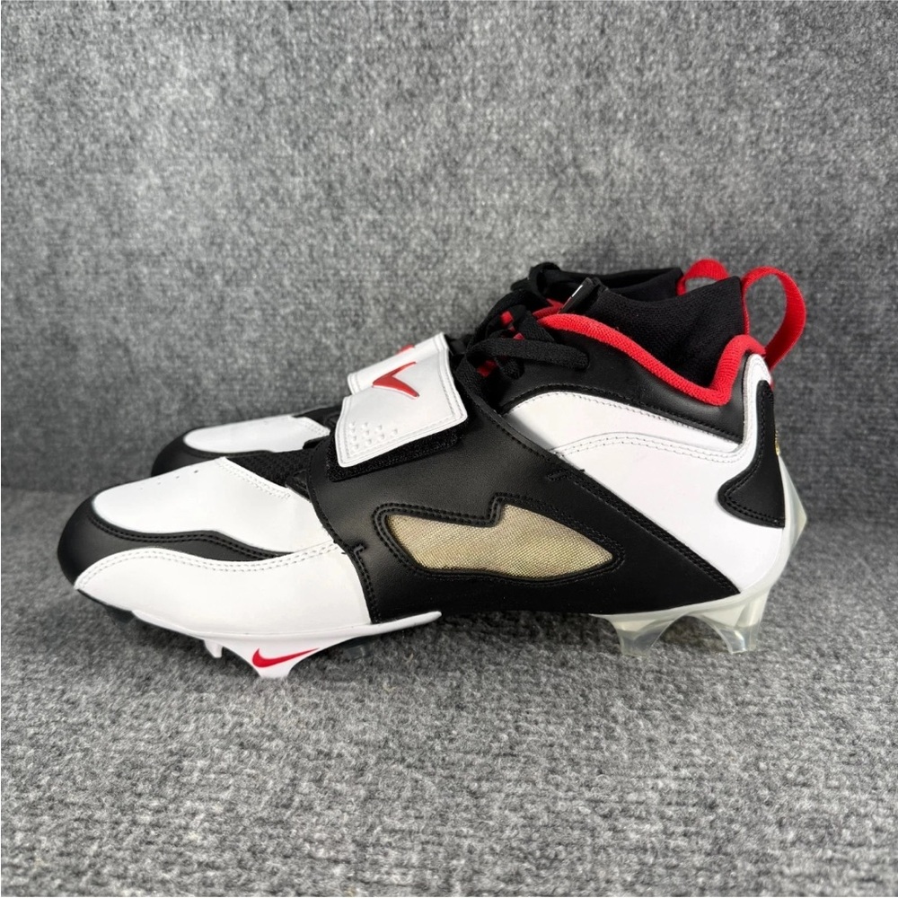 Nike Diamond Turf 93 TD '49ers' White Black Red HF5298-100 Men's Size 7 Cleats - Picture 5 of 5